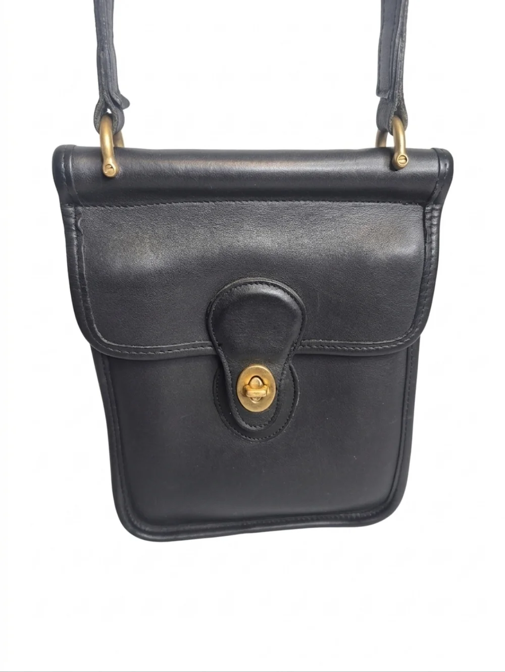 Coach Vintage Murphy Classic Black Leather Crossbody Bag